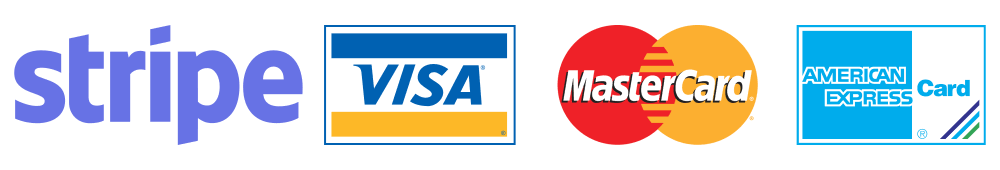 Zahlung mit Stripe, Visa, Mastercard und American Express